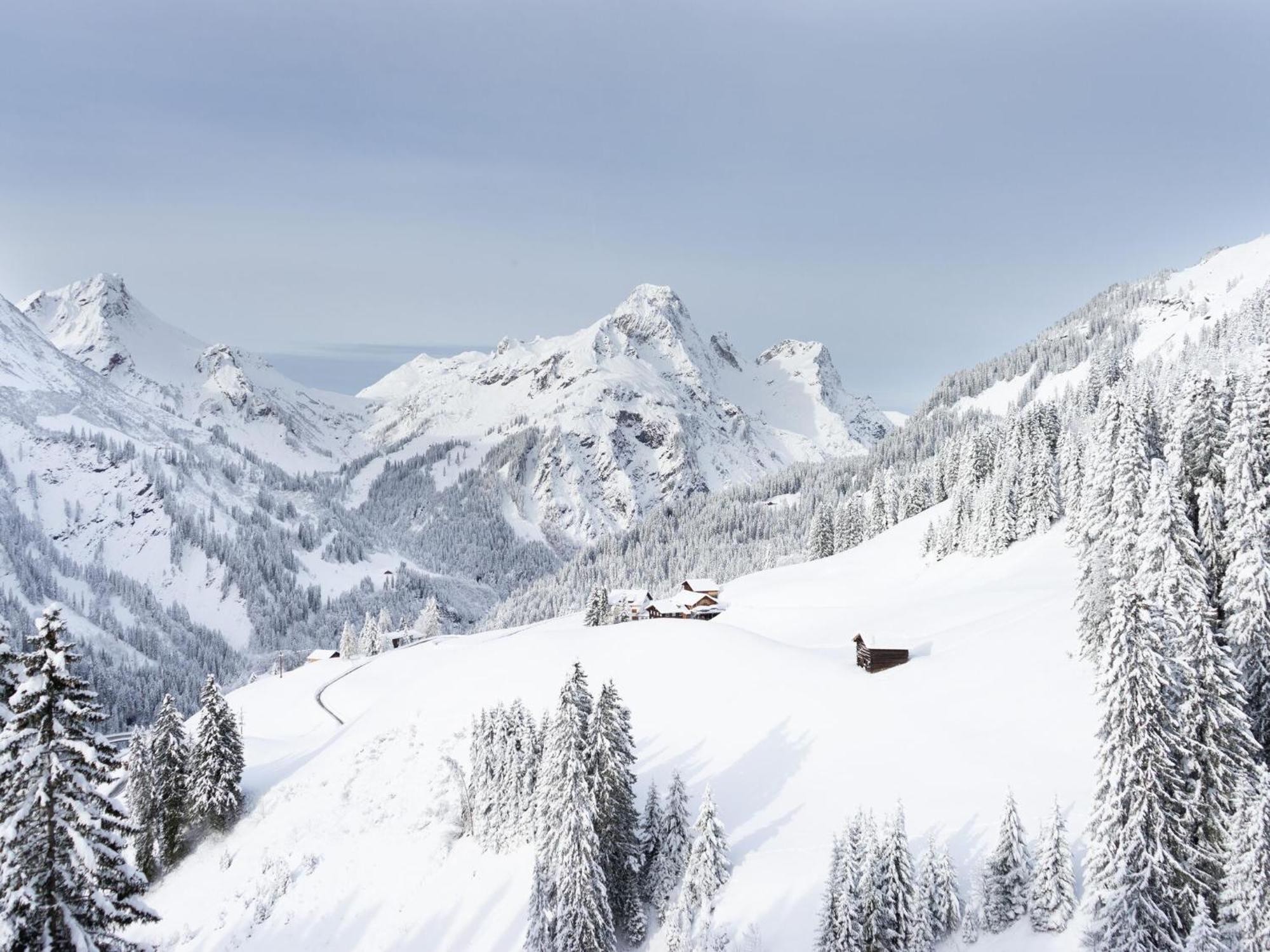Apartment In Schroecken Near Ski Area Exterior photo